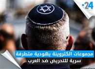 مجموعات الكتروينة يهودية متطرفة سرية للتحريض ضد العرب