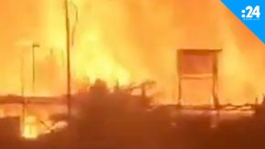 حريق هائل في استوديو الأهرام